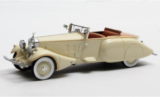 Miniature Rolls Royce Phantom 1/43 Matrix II Barker Boattail beige RHD 1930 Maharaja of Rewa (#179XJ) Rolls Royce Phantom 1/43 Matrix II Barker Boattail beige RHD 1930 Maharaja of Rewa (#179XJ) miniature