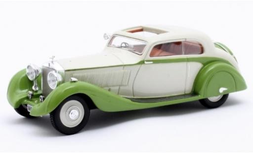 Miniature Rolls Royce Phantom 1/43 Matrix II Continental Sports Coupe Gurney Nutting blanche/verte RHD 1935 Maharajah of Jodhpur Fahrgestell-n° 62UK Rolls Royce Phantom 1/43 Matrix II Continental Sports Coupe Gurney Nutting blanche/verte RHD 1935 Maharajah of Jodhpur Fahrgestell-n° 62UK miniature