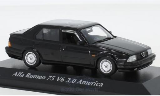 Miniature Alfa Romeo 75 1/43 Maxichamps V6 3.0 America noire 1987 Alfa Romeo 75 1/43 Maxichamps V6 3.0 America noire 1987 miniature