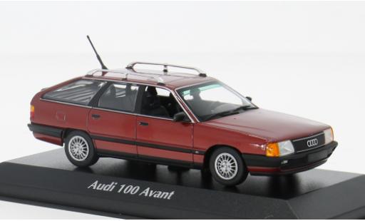 Miniature Audi 100 1/43 Maxichamps (C3) Avant rouge 1990 1:43 Audi 100 1/43 Maxichamps (C3) Avant rouge 1990 1:43 miniature