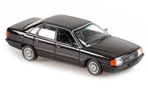 Miniature Audi 100 1/43 Maxichamps metallise noire 1990 Audi 100 1/43 Maxichamps metallise noire 1990 miniature