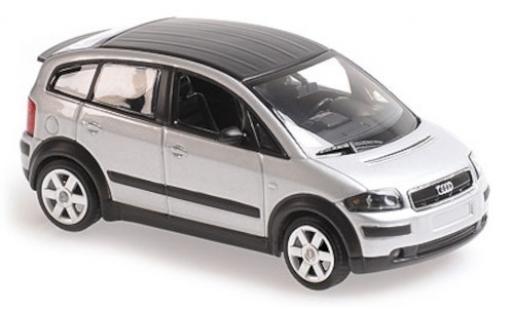 Miniature Audi A2 1/43 Maxichamps grise/matt-noire 2000 Audi A2 1/43 Maxichamps grise/matt-noire 2000 miniature