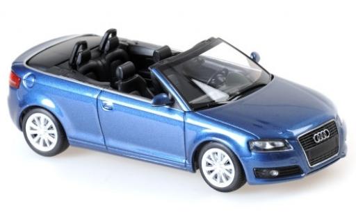 Miniature Audi A3 1/43 Maxichamps Cabriolet metallise bleue 2007 Audi A3 1/43 Maxichamps Cabriolet metallise bleue 2007 miniature