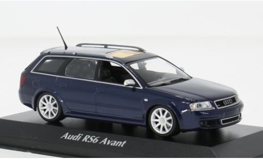 Miniature Audi A6 1/43 Maxichamps Avant metallise bleue 2002 1:43 Audi A6 1/43 Maxichamps Avant metallise bleue 2002 1:43 miniature