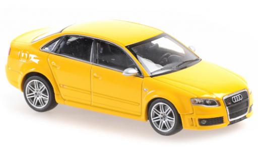 Miniature Audi RS4 1/43 Maxichamps jaune 2004 Audi RS4 1/43 Maxichamps jaune 2004 miniature