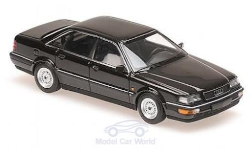 Miniature Audi V8 1/43 Maxichamps metallise noire 1988 Audi V8 1/43 Maxichamps metallise noire 1988 miniature