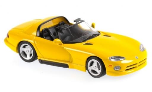 Miniature Dodge Viper 1/43 Maxichamps jaune 1993 Dodge Viper 1/43 Maxichamps jaune 1993 miniature