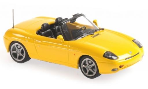 Miniature Fiat Barchetta 1/43 Maxichamps jaune 1995 Fiat Barchetta 1/43 Maxichamps jaune 1995 miniature