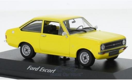 Miniature Ford Escort 1/43 Maxichamps 1.3 jaune 1975 Ford Escort 1/43 Maxichamps 1.3 jaune 1975 miniature