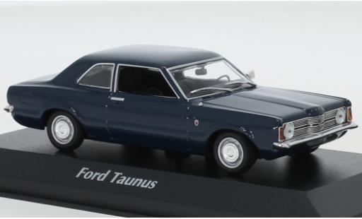 Miniature Ford Taunus 1/43 Maxichamps (TCI) bleue 1970 Ford Taunus 1/43 Maxichamps (TCI) bleue 1970 miniature