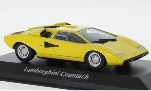 Miniature Lamborghini Countach 1/43 Maxichamps LP 400 jaune 1970 Lamborghini Countach 1/43 Maxichamps LP 400 jaune 1970 miniature