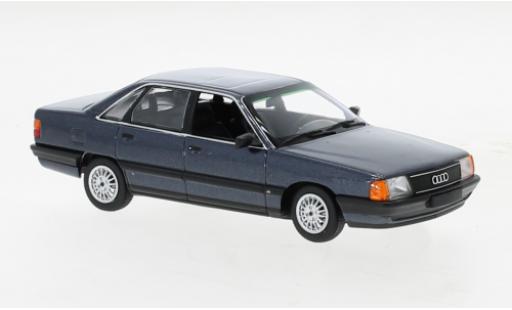 Miniature Audi 100 1/43 Maxichamps metallise bleue 1990 Audi 100 1/43 Maxichamps metallise bleue 1990 miniature