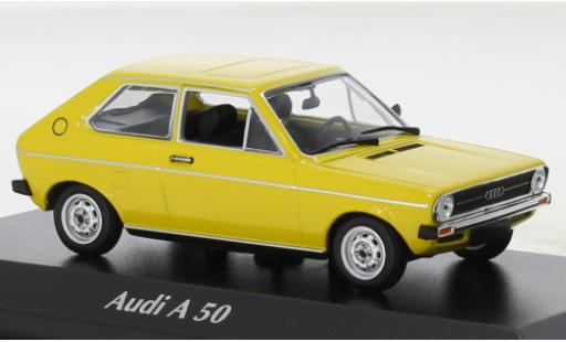 Miniature Audi 50 1/43 Maxichamps jaune 1975 Audi 50 1/43 Maxichamps jaune 1975 miniature