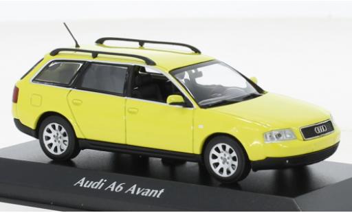Miniature Audi A6 1/43 Maxichamps Avant jaune 1997 Audi A6 1/43 Maxichamps Avant jaune 1997 miniature