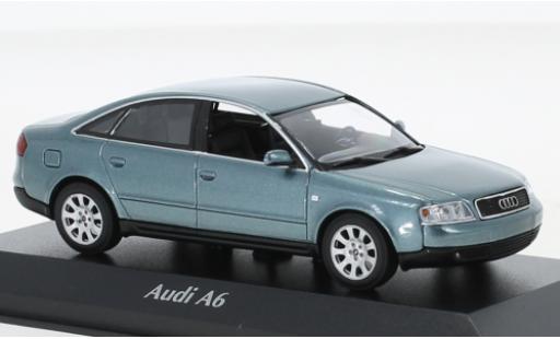 Miniature Audi A6 1/43 Maxichamps metallise verte 1997 Audi A6 1/43 Maxichamps metallise verte 1997 miniature