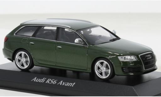 Miniature Audi RS6 1/43 Maxichamps Avant metallise vert 2007 Audi RS6 1/43 Maxichamps Avant metallise vert 2007 miniature