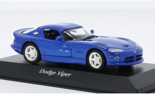 Dodge Viper 1/43 Maxichamps GTS metallise bleu 1993 miniature