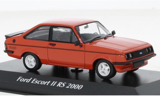 Miniature Ford Escort 1/43 Maxichamps MK II RS 2000 rouge 1976 Ford Escort 1/43 Maxichamps MK II RS 2000 rouge 1976 miniature