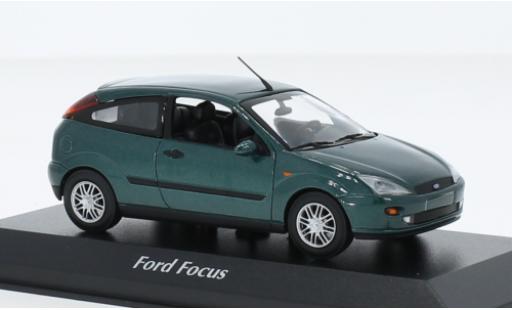 Miniature Ford Focus 1/43 Maxichamps MK I metallise vert 1998 Ford Focus 1/43 Maxichamps MK I metallise vert 1998 miniature