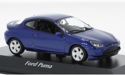 Miniature Ford Puma 1/43 Maxichamps metallise bleue 1996 Ford Puma 1/43 Maxichamps metallise bleue 1996 miniature