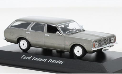 Miniature Ford Taunus 1/43 Maxichamps (TC I) Turnier metallise grise 1970 Ford Taunus 1/43 Maxichamps (TC I) Turnier metallise grise 1970 miniature