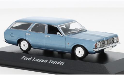 Miniature Ford Taunus 1/43 Maxichamps (TC I) Turnier metallise bleue 1970 Ford Taunus 1/43 Maxichamps (TC I) Turnier metallise bleue 1970 miniature