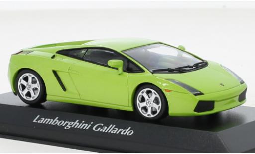 Miniature Lamborghini Gallardo 1/43 Maxichamps metallise vert 2003 Lamborghini Gallardo 1/43 Maxichamps metallise vert 2003 miniature