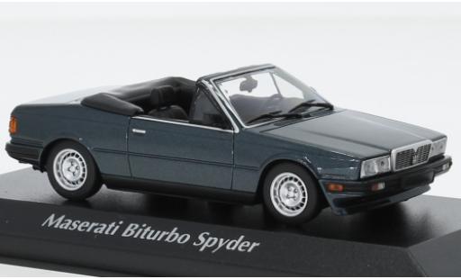 Miniature Maserati Biturbo 1/43 Maxichamps Spyder metallise vert 1982 Maserati Biturbo 1/43 Maxichamps Spyder metallise vert 1982 miniature
