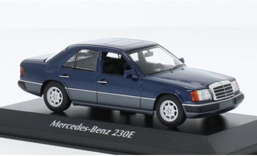 Mercedes 230 1/43 Maxichamps E (W124) metallise bleu foncé 1991 miniature
