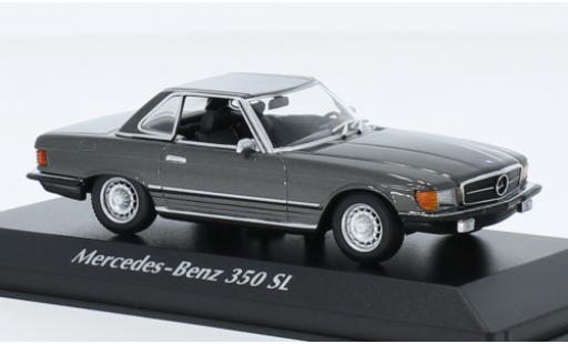 Mercedes 350 1/43 Maxichamps SL Hardtop (R107) metallise grise 1974 miniature