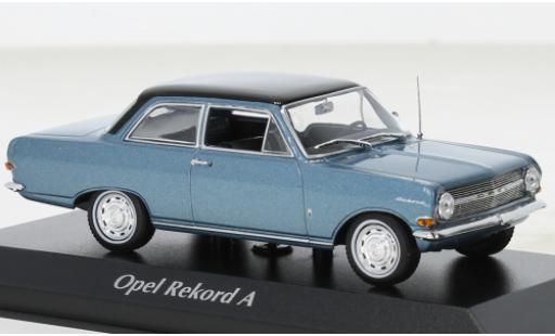 Miniature Opel Rekord 1/43 Maxichamps A bleue 1962 Opel Rekord 1/43 Maxichamps A bleue 1962 miniature