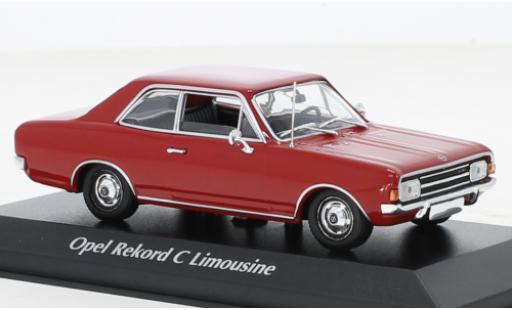 Miniature Opel Rekord 1/43 Maxichamps C rouge 1966 Opel Rekord 1/43 Maxichamps C rouge 1966 miniature