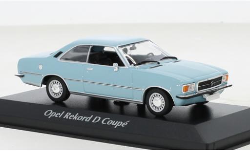 Miniature Opel Rekord 1/43 Maxichamps D Coupe bleue 1975 Opel Rekord 1/43 Maxichamps D Coupe bleue 1975 miniature