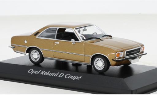 Miniature Opel Rekord 1/43 Maxichamps D Coupe metallise beige 1975 Opel Rekord 1/43 Maxichamps D Coupe metallise beige 1975 miniature