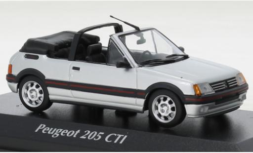 Miniature Peugeot 205 1/43 Maxichamps CTI Cabriolet grise 1990 Peugeot 205 1/43 Maxichamps CTI Cabriolet grise 1990 miniature