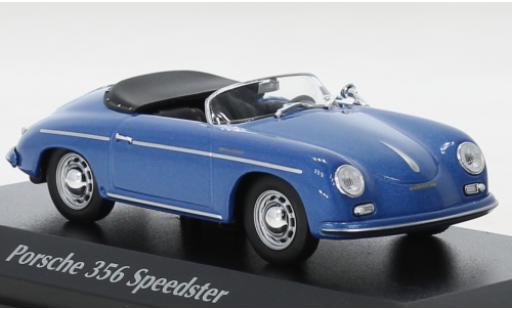 Miniature Porsche 356 1/43 Maxichamps A Speedster metallise bleue 1956 Porsche 356 1/43 Maxichamps A Speedster metallise bleue 1956 miniature