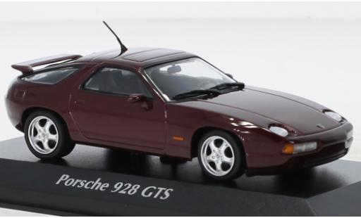 Miniature Porsche 928 1/43 Maxichamps GTS metallise rouge 1991 Porsche 928 1/43 Maxichamps GTS metallise rouge 1991 miniature