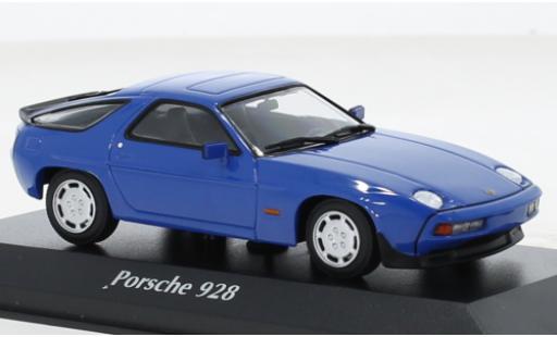 Miniature Porsche 928 1/43 Maxichamps S bleu 1979 Porsche 928 1/43 Maxichamps S bleu 1979 miniature