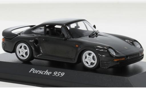 Miniature Porsche 959 1/43 Maxichamps metallise gris 1987 Porsche 959 1/43 Maxichamps metallise gris 1987 miniature