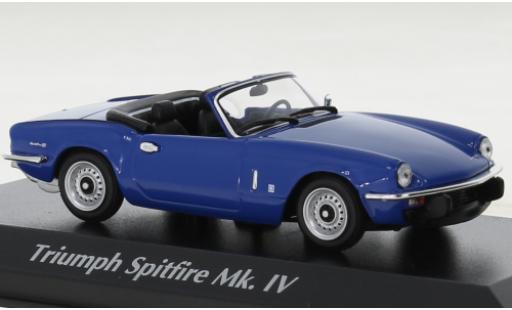 Miniature Triumph Spitfire 1/43 Maxichamps MK IV bleue 1972 Triumph Spitfire 1/43 Maxichamps MK IV bleue 1972 miniature