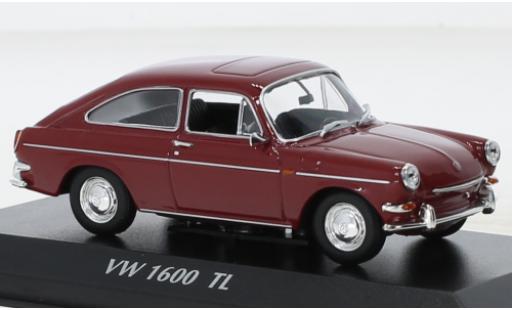 Miniature Volkswagen 1600 1/43 Maxichamps TL rouge 1966 Volkswagen 1600 1/43 Maxichamps TL rouge 1966 miniature