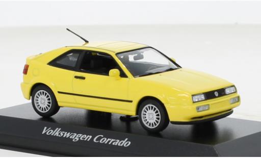 Miniature Volkswagen Corrado 1/43 Maxichamps G60 jaune 1990 Volkswagen Corrado 1/43 Maxichamps G60 jaune 1990 miniature
