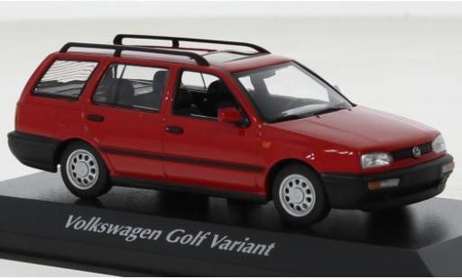 Miniature Volkswagen Golf 1/43 Maxichamps Variant rouge 1997 Volkswagen Golf 1/43 Maxichamps Variant rouge 1997 miniature