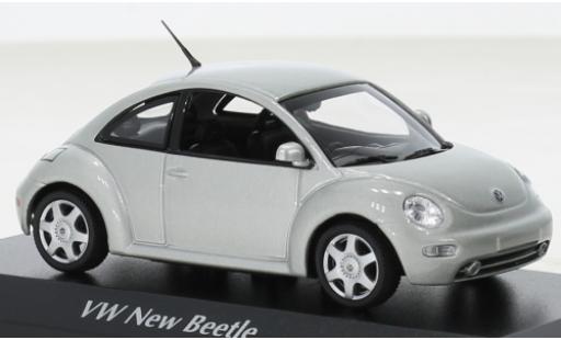 Miniature Volkswagen New Beetle 1/43 Maxichamps grise 1998 Volkswagen New Beetle 1/43 Maxichamps grise 1998 miniature