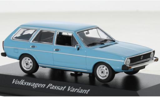 Miniature Volkswagen Passat 1/43 Maxichamps Variant bleue 1975 Volkswagen Passat 1/43 Maxichamps Variant bleue 1975 miniature