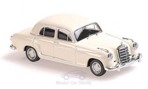 Miniature Mercedes 220 1/43 Maxichamps S blanche 1956 Mercedes 220 1/43 Maxichamps S blanche 1956 miniature