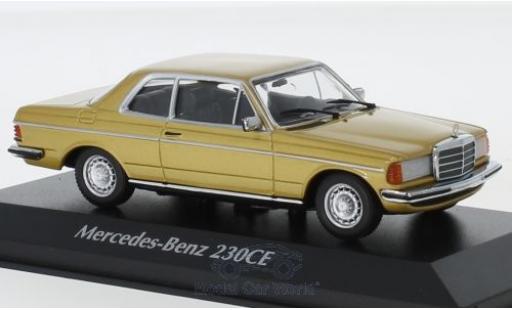 Miniature Mercedes 230 1/43 Maxichamps CE (W123) gold 1976 Mercedes 230 1/43 Maxichamps CE (W123) gold 1976 miniature
