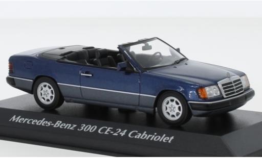 Miniature Mercedes 300 1/43 Maxichamps CE-24 Cabriolet (A124) metallise bleue 1991 Mercedes 300 1/43 Maxichamps CE-24 Cabriolet (A124) metallise bleue 1991 miniature