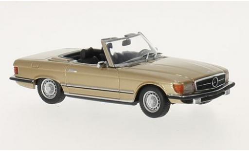 Miniature Mercedes 350 1/43 Maxichamps SL (R107) gold 1974 Mercedes 350 1/43 Maxichamps SL (R107) gold 1974 miniature