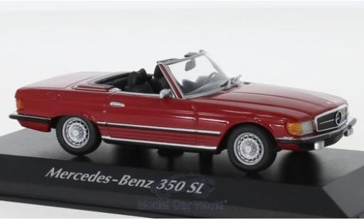 Miniature Mercedes 350 1/43 Maxichamps SL (R107) rouge 1974 Mercedes 350 1/43 Maxichamps SL (R107) rouge 1974 miniature
